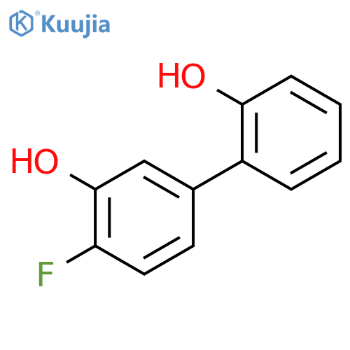 2-fluoro-5-(2-hydroxyphenyl)phenol structure
