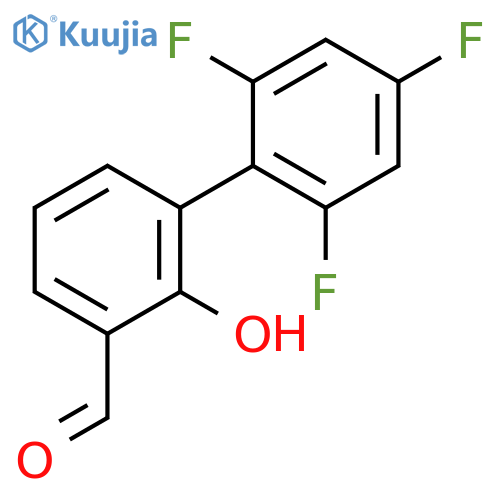 2-Formyl-6-(2,4,6-trifluorophenyl)phenol structure