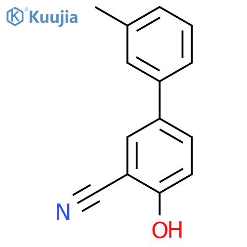 2-Cyano-4-(3-methylphenyl)phenol structure