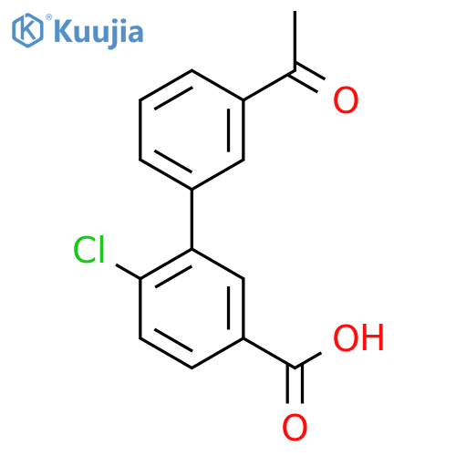 3-(3-Acetylphenyl)-4-chlorobenzoic acid structure