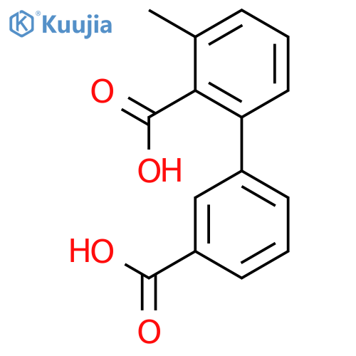 2-(3-Carboxyphenyl)-6-methylbenzoic acid structure