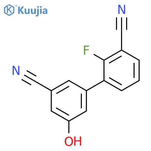 3-Cyano-5-(3-cyano-2-fluorophenyl)phenol structure