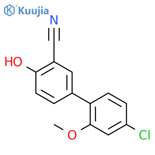 4-(4-Chloro-2-methoxyphenyl)-2-cyanophenol structure