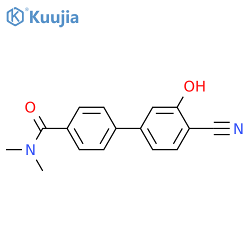 2-Cyano-5-[4-(N,N-dimethylaminocarbonyl)phenyl]phenol structure