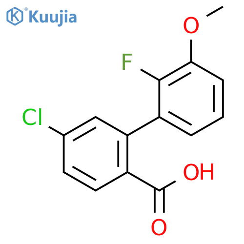 4-Chloro-2-(2-fluoro-3-methoxyphenyl)benzoic acid structure