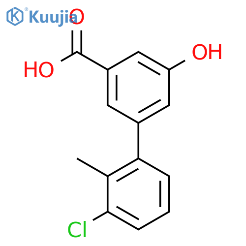 3-(3-Chloro-2-methylphenyl)-5-hydroxybenzoic acid structure