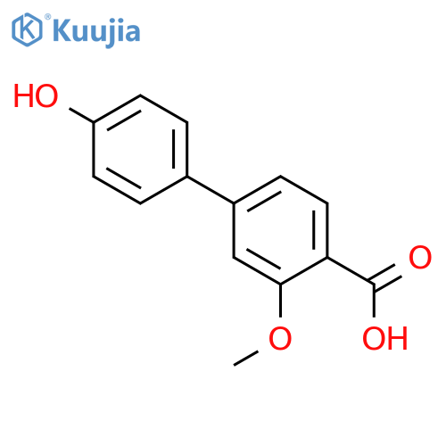 4-(4-hydroxyphenyl)-2-methoxybenzoic acid structure