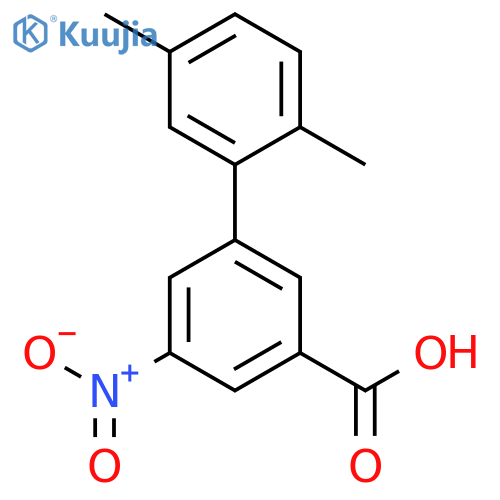 3-(2,5-Dimethylphenyl)-5-nitrobenzoic acid structure
