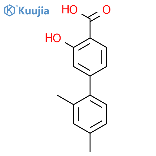 4-(2,4-Dimethylphenyl)-2-hydroxybenzoic acid structure