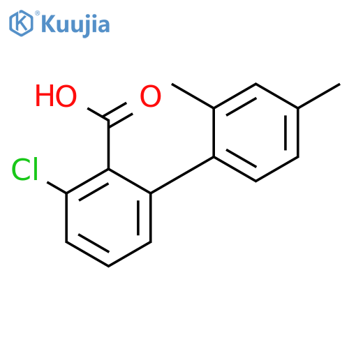 6-Chloro-2-(2,4-dimethylphenyl)benzoic acid structure