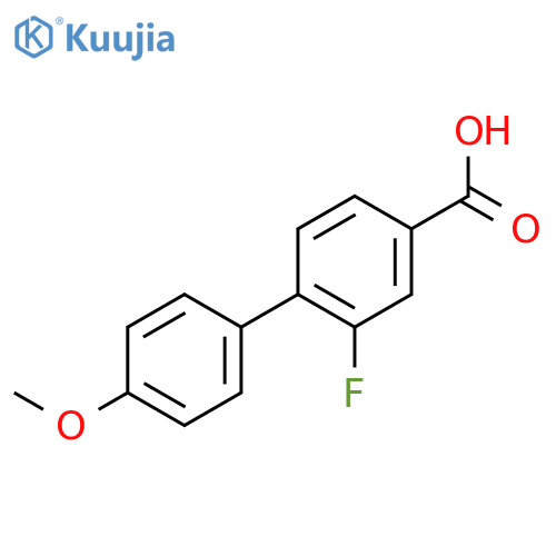 3-Fluoro-4-(4-methoxyphenyl)benzoic acid structure