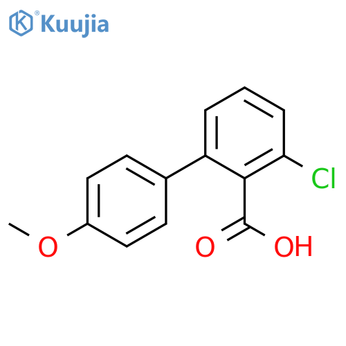 6-Chloro-2-(4-methoxyphenyl)benzoic acid structure