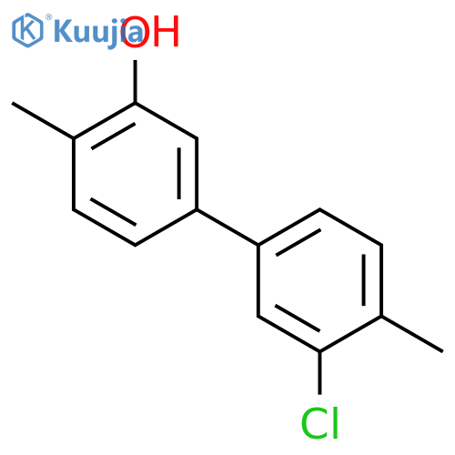 5-(3-Chloro-4-methylphenyl)-2-methylphenol structure