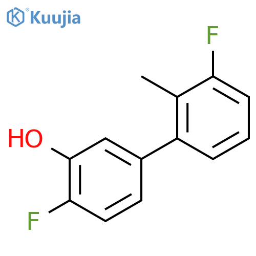 2-fluoro-5-(3-fluoro-2-methylphenyl)phenol structure