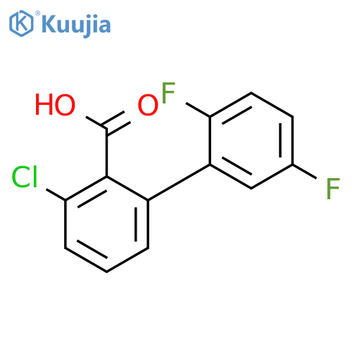6-Chloro-2-(2,5-difluorophenyl)benzoic acid structure