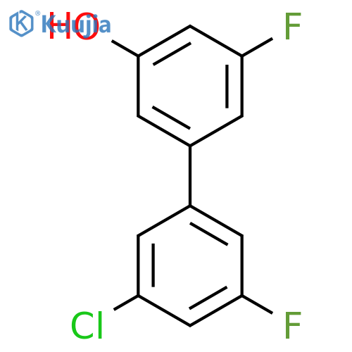 5-(3-Chloro-5-fluorophenyl)-3-fluorophenol structure