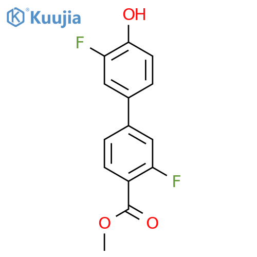 Methyl 2-fluoro-4-(3-fluoro-4-hydroxyphenyl)benzoate structure