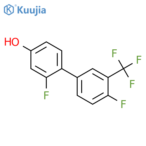 3-Fluoro-4-(4-fluoro-3-trifluoromethylphenyl)phenol structure