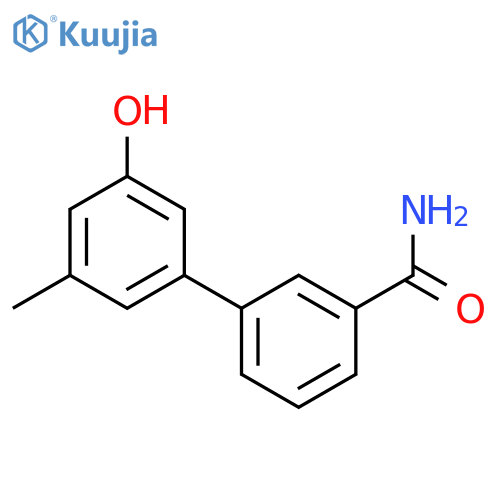 5-(3-Aminocarbonylphenyl)-3-methylphenol structure
