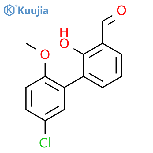 6-(5-Chloro-2-methoxyphenyl)-2-formylphenol structure