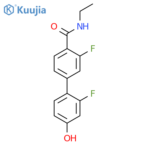 4-[4-(Ethylcarbamoyl)-3-fluorophenyl]-3-fluorophenol structure