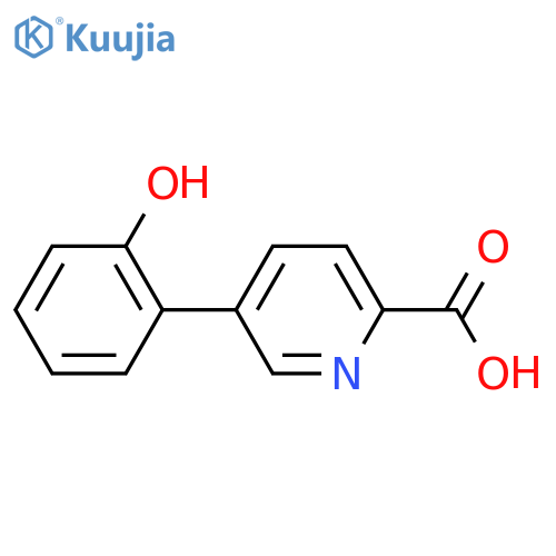 5-(2-Hydroxyphenyl)picolinic acid structure