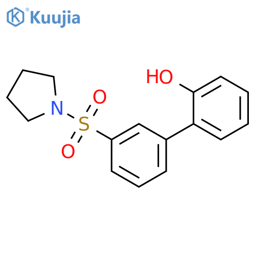 3'-(Pyrrolidin-1-ylsulfonyl)-[1,1'-biphenyl]-2-ol structure