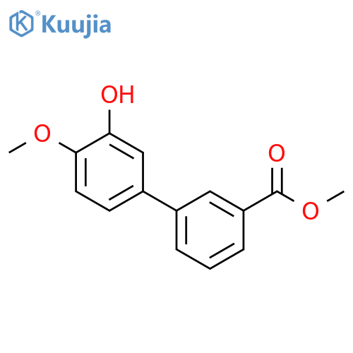 5-(3-Methoxycarbonylphenyl)-2-methoxyphenol structure