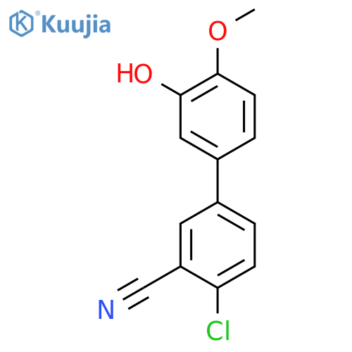 5-(4-Chloro-3-cyanophenyl)-2-methoxyphenol structure