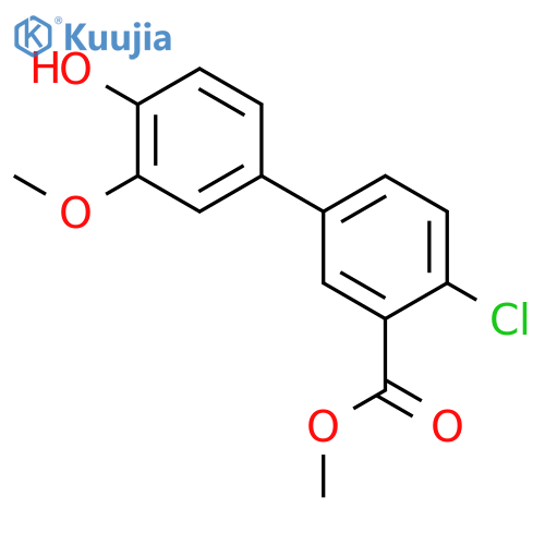 4-(4-Chloro-3-methoxycarbonylphenyl)-2-methoxyphenol structure