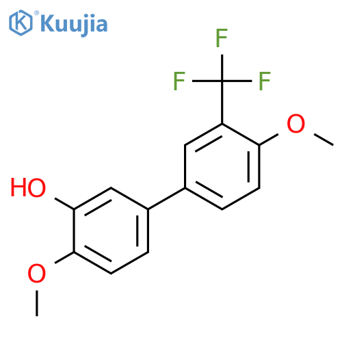 5-(4-Methoxy-3-trifluoromethylphenyl)-2-methoxyphenol structure