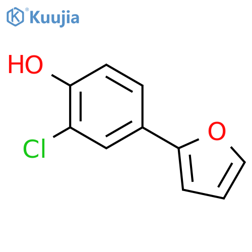 2-chloro-4-(furan-2-yl)phenol structure