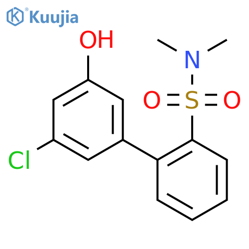 2-(3-Chloro-5-hydroxyphenyl)-N,N-dimethylbenzenesulfonamide structure