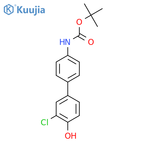 4-(4-BOC-Aminophenyl)-2-chlorophenol structure