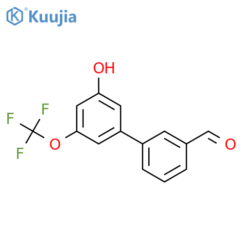 5-(3-Formylphenyl)-3-trifluoromethoxyphenol structure