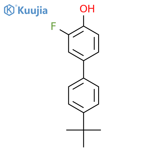 4-(4-tert-butylphenyl)-2-fluorophenol structure