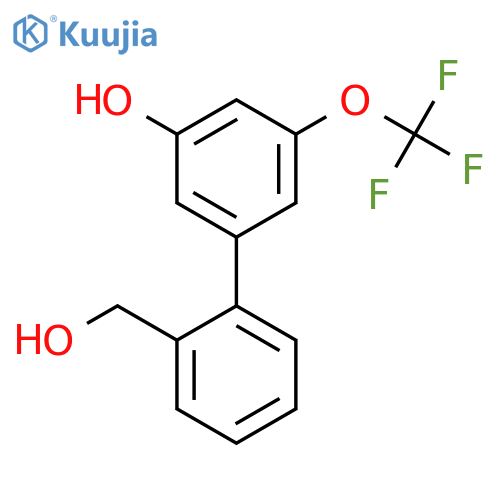 5-(2-Hydroxymethylphenyl)-3-trifluoromethoxyphenol structure