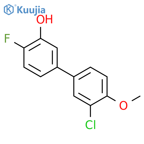 5-(3-Chloro-4-methoxyphenyl)-2-fluorophenol structure