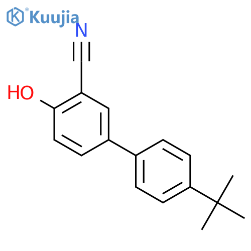 5-(4-tert-butylphenyl)-2-hydroxybenzonitrile structure