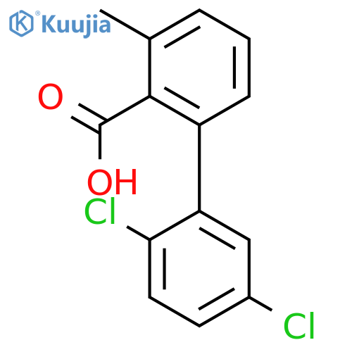 2-(2,5-Dichlorophenyl)-6-methylbenzoic acid structure