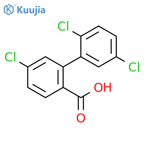 4-Chloro-2-(2,5-dichlorophenyl)benzoic acid structure