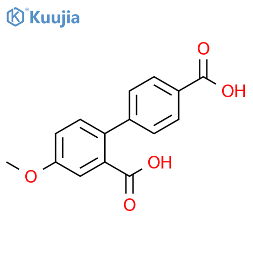 2-(4-Carboxyphenyl)-5-methoxybenzoic acid structure
