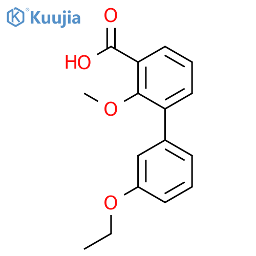 3-(3-Ethoxyphenyl)-2-methoxybenzoic acid structure