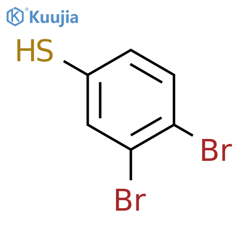 3,4-dibromobenzene-1-thiol structure