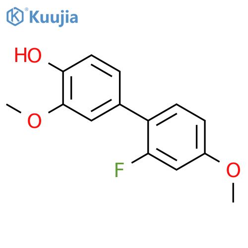 4-(2-Fluoro-4-methoxyphenyl)-2-methoxyphenol structure