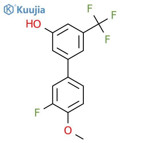5-(3-Fluoro-4-methoxyphenyl)-3-trifluoromethylphenol structure