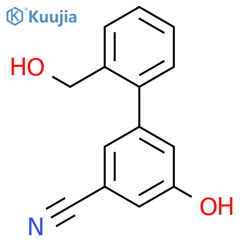 3-Cyano-5-(2-hydroxymethylphenyl)phenol structure
