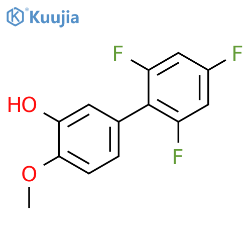 2-Methoxy-5-(2,4,6-trifluorophenyl)phenol structure