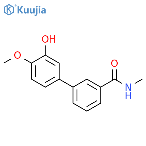 2-Methoxy-5-[3-(N-methylaminocarbonyl)phenyl]phenol structure