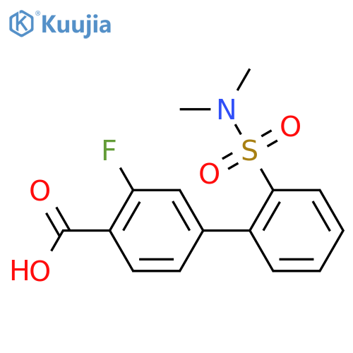 4-(2-N,N-Dimethylsulfamoylphenyl)-2-fluorobenzoic acid structure